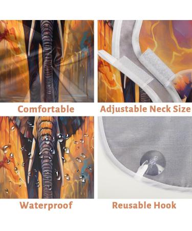 Shop Elephant Riding Bicycle Beard Bib Apron - Best Beard Hair Catcher for Men | Perfect Father's Day & Christmas Gift - Buy Online on GoSupps.com