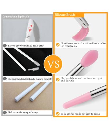 Shop WLLHYF 12PCS Silicone Lip Brush Set | Professional Makeup Tools for Lipstick Eyeshadow & Face Masks - Perfect for Beauty Enthusiasts - Buy Online on GoSupps.com
