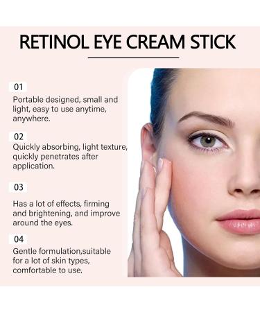  homomdy Retinol eye contour stick turmeric and retinol eye contour cream for dark circles and puffiness brightening stick firming hydration reduces wrinkles and fine lines (6pcs) - Buy Online on GoSupps.com