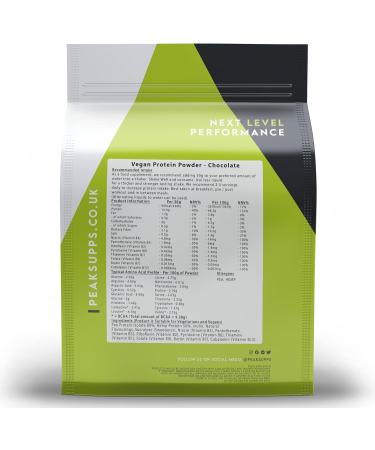 Vegan Protein Powder Chocolate 500g - Pea Hemp Inulin (FOS) and Vitamin B - Buy Online on GoSupps.com