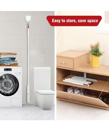 Midyb Self Squeeze Sponge Mop with Telescopic Handle, 2 PVA Heads - Ideal for Home & Commercial Floor Cleaning - Buy Online on GoSupps.com