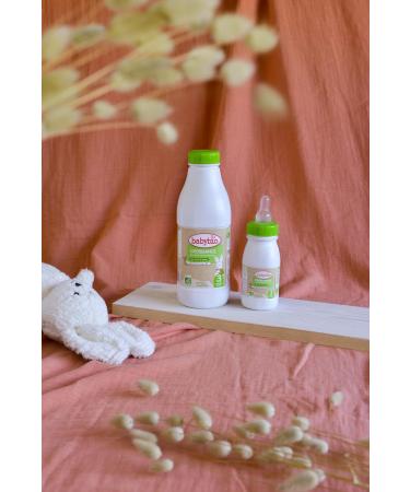Babybio Liquid Growth Milk - 3rd Age from 10 Months - 6x1L - Organic Made in France & French Milk - Premium Formula: DHA/ARA - Buy Online on GoSupps.com