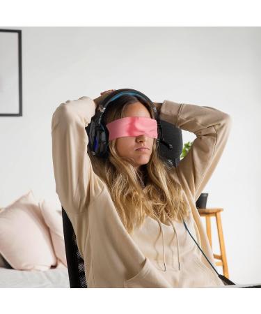 2 Pcs Adjustable Satin Eye Mask Set | Soft Sleep Mask & Blindfold for Travel Nap Meditation & Games - Buy Online on GoSupps.com