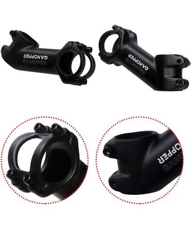 GANOPPER 35 Degree Universal Bike Stem - 70mm/80mm/90mm/100mm/110mm Road Bicycle Handlebar Stem with Shim - Buy Online on GoSupps.com