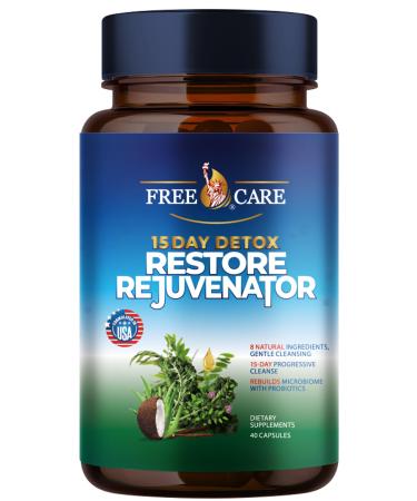FreeCare 15 Day Gut Cleanse Colon Broom Cleanser & Detox for Weight Loss Best Weight Loss Pills for Women & Men Laxatives for Weight Loss Fast Super Colon Cleanse Products 40 Capsules 2 Daily