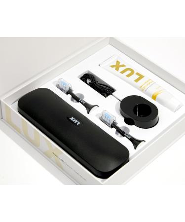 Buy LED Whitening Electric Toothbrush - Rechargeable Sonic Brush for Adults | Blue Light Teeth Whitening & Cleaning - Black/Gold - Buy Online on GoSupps.com