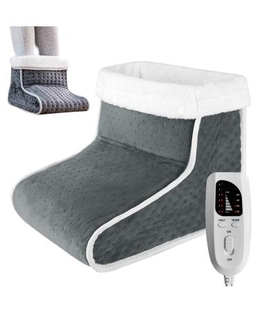 NICERAM New Foot Warmer Smart Thermostat Electric Foot Warmer for Women Men Pad Heating Blanket Soft Heating Pad for Dark Gray