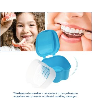 Denture Box Case for Cleaning Dentures | Light Blue | International Shipping Available - Buy Online on GoSupps.com
