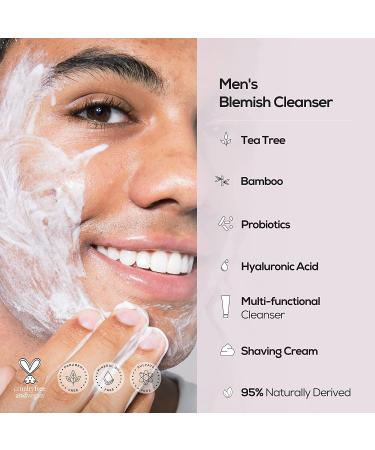 HANHOO Men s Blemish Cleanser & Moisturizer - Daily Beard & Face Wash with Bamboo & Probiotics (5.07 fl.oz) | Facial Moisturizer with Bamboo & Green Tea (2.02 fl.oz) - International Shipping Available - Buy Online on GoSupps.com