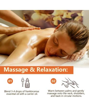 Premium Frankincense Essential Oil for Skin Face Body Wrinkles Scars Therapeutic Grade 100% Natural Pure Frankincense Oil for Face Diffuser Aromatherapy Bath Deeply Nourishing Body Massage Oil 60ml - Buy Online on GoSupps.com