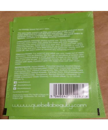 Que Bella 5-pack Lime & Mint Gel Scrub and Peel Mask - Buy Online on GoSupps.com