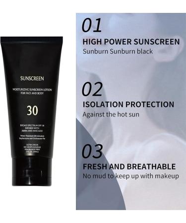 Moisturizing Sunscreen Protective Lotion Spf 30 Sun Protection for Normal Skin Moisturizing and Water-Resistant Sunscreen Water-Resistant - Smooth & Even Complexion 59ml (3PCS) - Buy Online on GoSupps.com
