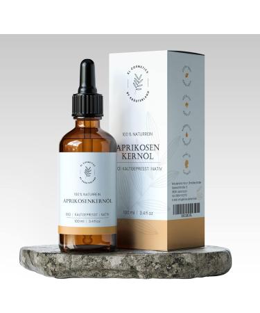 Organic Apricot Kernel Oil - Cold Pressed 100ml | Natural Skin & Hair Care | Premium Quality for Dry Skin - Buy Online on GoSupps.com