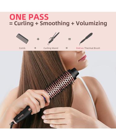 Shop 1.5 Inch Thermal Brush Blowout - Heated Round Curling Brush for Volume & Curls | Negative Ion Technology - Rose Gold - Buy Online on GoSupps.com