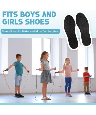 Kids Memory Sponge Shoe Insoles - 2 Pairs, Breathable & Washable - Black - Buy Online on GoSupps.com