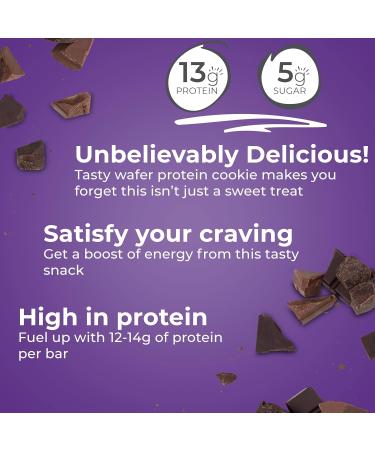 Pawer Crunch Wafer 13g Protein Energy Bar - Triple Chocolate - 5pk - Buy Online on GoSupps.com