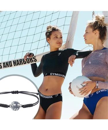 Shop Cuzyp Volleyball Bracelets - 4 Adjustable Charm Bracelets for Women & Girls | Perfect Volleyball Gifts for Team Players - Buy Online on GoSupps.com
