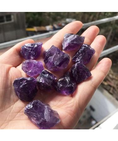 Natural Crystal Rough Stones 10 Pieces Amethyst Natural Rough Gemstones and Minerals Stones of The raw Amethyst Crystal Decoration Stones Home Decoration ERTEYIN - Buy Online on GoSupps.com