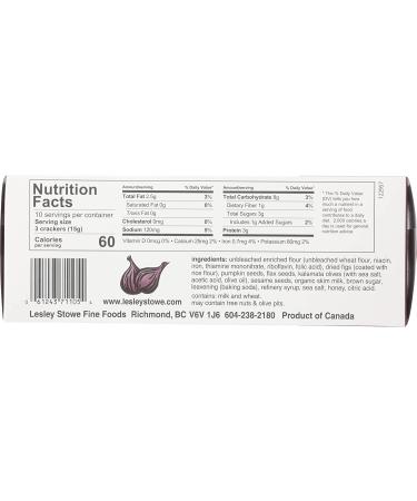 Lesley Stowe Crisps Fig and Olive - Gourmet Snack, 5.3 oz | Buy Online - Buy Online on GoSupps.com