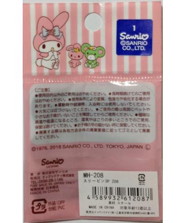 Sanrio My Melody Hair Barrette Set - Black Brown Navy 3-pin Accessories - Buy Online on GoSupps.com