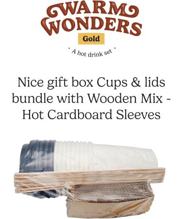 WarmWonders Gold - 10 Mugs Hot Drink Set - Coffee and Tea Gift Basket - Includes Assortment of Gold Coffee Tea Bags Biscuits Semi Milk Sticks and More - Airport Security Approved Gift Basket - Buy Online on GoSupps.com
