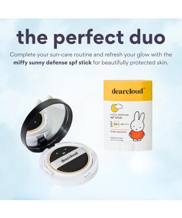 Miffy Dear Sun Tone Perfecting SPF Cushion Refill Set SPF 50+ Color Adapting Sunscreen Korean Sunscreen SPF 50 (.53 oz) - Buy Online on GoSupps.com