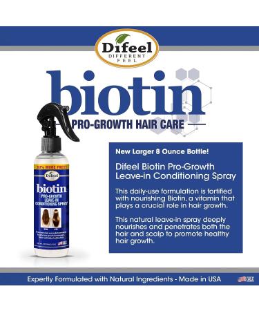 Difeel Pro-Growth Biotin Leave in Conditioning Treatment 8 oz. - Nourishing Hair Care Solution - Buy Online on GoSupps.com
