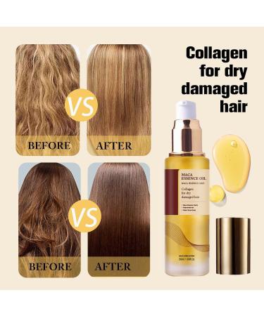 Grgowe Cheveux l'Huile Essentielle d'Argan+Masque Capillaire Au Collag ne Nourrissante Traitement Capillaire Au Collag ne Huile Essentielle d'Argan Marocaine Hydrate Les Cheveux Secs Et Cr pus - Buy Online on GoSupps.com