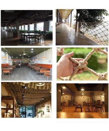 Hemp Rope Net Cargo Net Heavy Duty Outdoor Railing Security Net Children Stair Protection Garden Bird Climb Net Kids Bed Fence Mesh Rope Netting (1 * (3 * 10ft)) () - Buy Online on GoSupps.com