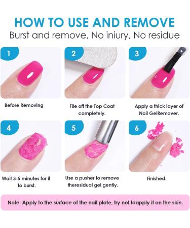 15ml Fast Gel Nail Polish Remover with Scraper & File - No Nail Damage - Blue - Buy Online on GoSupps.com