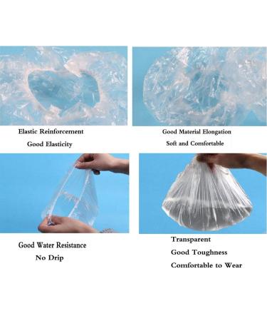 200 Pcs Disposable Shower Caps - Waterproof Clear Large Hair Cap for Women - Ideal for Spa, Home, Hotel, and Salon Use - Portable Travel Essential - Buy Online on GoSupps.com