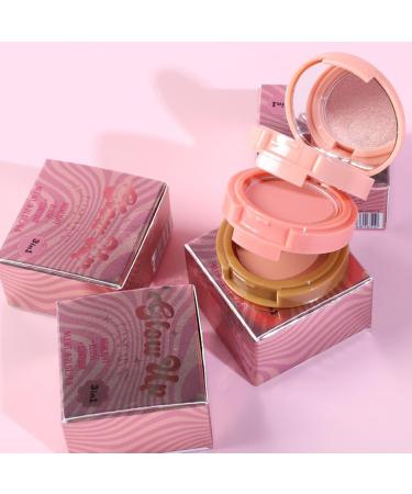 Buy 3-in-1 Makeup Eyeshadow Palettes & Blush Highlighter Contour Waterproof Long-Lasting Natural Luster 2 Pack #2 for Daily Use - Buy Online on GoSupps.com