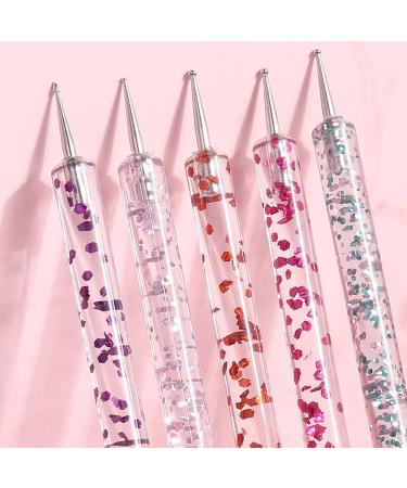 Nail Art for Women 5Pcs/Set Nail Pen Long Lifespan Easy to Use Acrylic Double-Head Nail Art Drawing Liner for Beauty Nail Art Brush for Salon - Buy Online on GoSupps.com