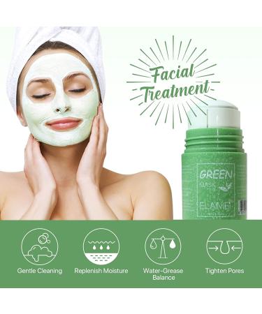 Moulis Green Tea Mask Stick (2 PCs) | Deep Cleaning Pores Acne & Blackhead Control | Oil Control Facial Mask for All Skin Types - Buy Online on GoSupps.com