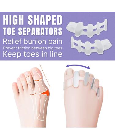 Corrective Toe Separators - Soft Silicone for Overlapping Toes - 2 Degree Spreading - Shop Now! - Buy Online on GoSupps.com