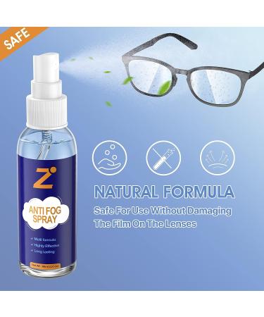 Anti Fog Spray for Glasses - Defogger for Non-AR Lenses, Ski Goggles, Snorkel Mask - 2oz Bottle - Buy Online on GoSupps.com