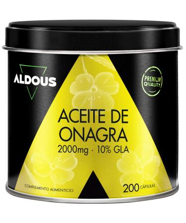 Huile d'onagre Perles 2000 mg avec 10% de GLA 200 mg - 200 g lules molles - Sympt mes menstruels R gulateur hormonal f minin - Bien- tre et fertilit de la femme - Om ga 6 - Aldous