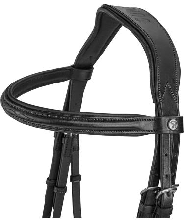 Buy SUNRIDE Hanoverian Bridle & Reins - Premium Leather for Relaxed Riding (Cob Black) | International Shipping Available - Buy Online on GoSupps.com