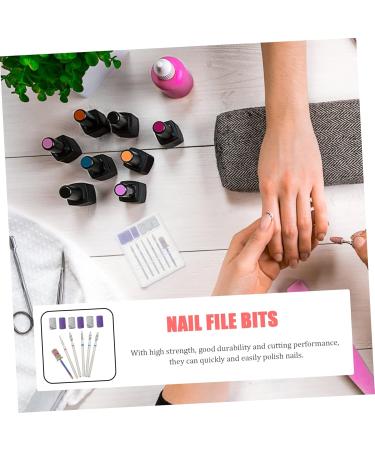 Healeved 1 Set Nail Polisher Nail Bits Acrilic Manicure Drill Bits Nail Grinding Heads Electric Pedicure Kit Power Rotary Tools Extension Nail Driller Nail Grinders Nail File Corundum Boxed - Buy Online on GoSupps.com