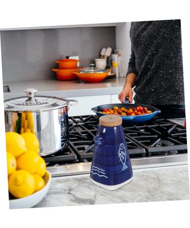 ABOOFAN Ceramic Soy Sauce Pot Vinegar Cruet Decorative Vinegar Container Oil and Vinegar Soy Sauce Holder Empty Olive Oil Ceramic Olive Bottle Multifunction Tanker Ceramics - Buy Online on GoSupps.com