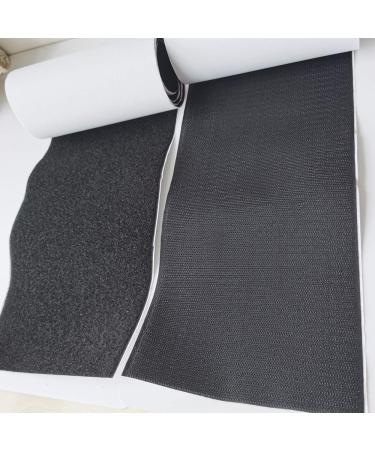 6 Width Self Adhesive Hook and Loop Fastening Tape Heavy Duty Strips - Black, 1 Yard - Buy Online on GoSupps.com