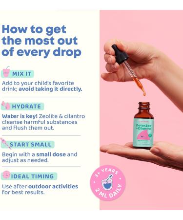 JoySpring DetoxZee Cilantro Drops for Kids - Natural Detox Support with Zeolite & Cilantro Extract - Gentle Whole-Body Cleanse for Children & Toddlers - Kid-Friendly Liquid Detox 30 Servings - Buy Online on GoSupps.com
