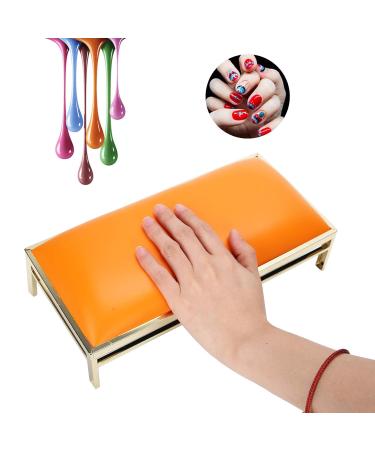 Hand Cushion for Manicure - Removable Nail Art Pillow with Metal Frame | Waterproof PU Leather Arm Holder Pad for Beauty Salons - Buy Online on GoSupps.com