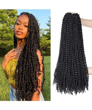 Passion Twist Hair 7 packs of 24-inch water shaft crochet hair for long Bohemian hair lichen from hair yddm passion twist crochet hairenhetic hair extensions 1b# 1b# 24inch (7 Pack)