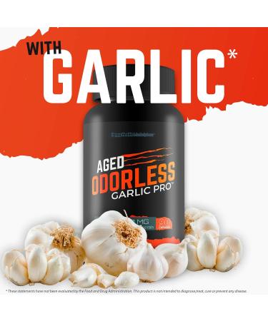 Aged Odorless Garlic Pro - Our Best Aged Garlic Supplements - Odorless Formula - Natural Immune Support Supplement - Vitamin D - Vitamin C - Zinc - Turmeric Elare Odorless Aged Garlic Extract - Buy Online on GoSupps.com