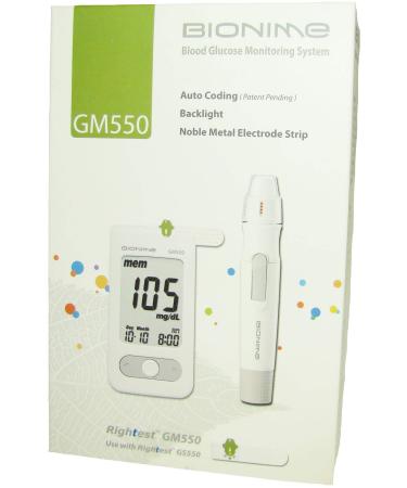 Bionime Rightest GM550 Blood Glucose Monitoring Kit