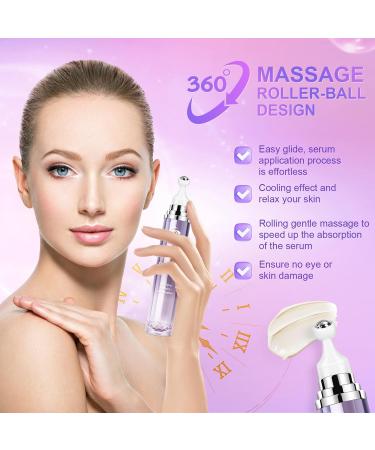 5% Caffeine Eye Cream for Dark Circles Under Treatment Eye Serum for Wrinkles Fine Lines Retinol Under Cream for Puffiness and Bags with 360 Massage Roller-Ball - Buy Online on GoSupps.com