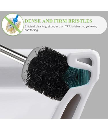 Compact Toilet Brush with Stainless Steel Handle - Space Saving and Drip-Proof - Easy Assembly - Deep Cleaning - 1 Pack - Buy Online on GoSupps.com