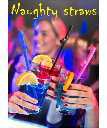 15pcs Peni Party Naughty Straws Dick Confetti Pack Bachelorette Penis Party Drinking Straws Funny Straws Pecker Straw Adult Novelty Bachelorette Party Favors Plastic Penis Straws - Buy Online on GoSupps.com
