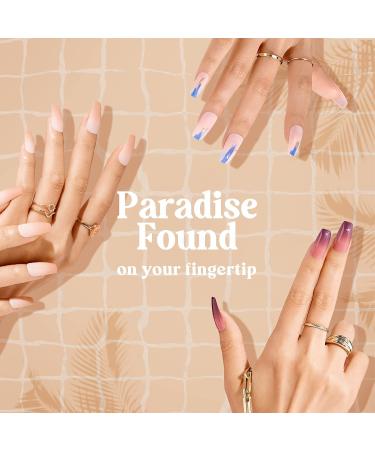 Gold Finger Gel Glam Design Nail Press On Nails - Long Length (GD16) - Buy Online on GoSupps.com